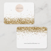 Ihre Logo-Gold-Glitzer-Grafikkarte Visitenkarte (Vorne/Hinten)