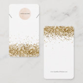 Ihre Logo Gold Glitzer-Netzwerkkarte Visitenkarte (Vorne/Hinten)