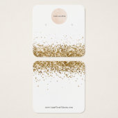 Ihre Logo-Gold-Glitzer-Werbekarte (Vorne & Hinten)