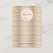 Ihre Logo-Gold-Strip-Werbekarte vertikal Visitenkarte (Vorderseite)