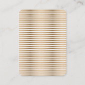 Ihre Logo-Gold-Strip-Werbekarte vertikal Visitenkarte (Rückseite)
