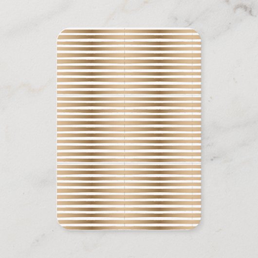 Ihre Logo-Gold-Strip-Werbekarte vertikal Visitenkarte (Rückseite)
