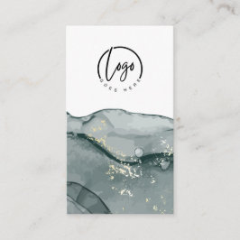 Ihre Logo-Graue Abstrakte Marmorkarte Visitenkarte