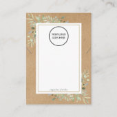 Ihre Logo Greenery Necklace Jewelry Display Card Visitenkarte (Vorderseite)