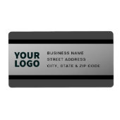 IHRE LOGO-Imitate Silver Black & Graue Rücksendead (Vorne)