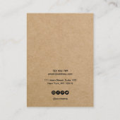 Ihre Logo-Kette Ohrring-Display-Karte Visitenkarte (Rückseite)