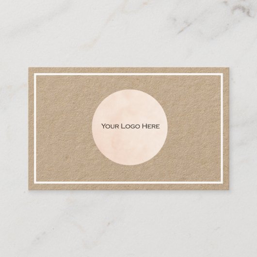 Ihre Logo-Kraft-Weiße Grenze Visitenkarte (Vorderseite)