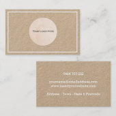 Ihre Logo-Kraft-Weiße Grenze Visitenkarte (Vorne/Hinten)