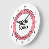 Ihre Logo-Namen Werbefarben Personalisiert Große Wanduhr (Winkel)