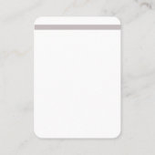 Ihre Logo-Ohrsichtkarte Visitenkarte (Rückseite)