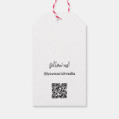 Ihre Logo-QR-Code-Preisschilder Geschenkanhänger (Rückseite)