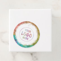 Ihre Logo-Rainbow-Glitzer-Metallic-Preismarken