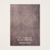 Ihre Logo-Rustikal-Grunge-Holerkarte (Rückseite)