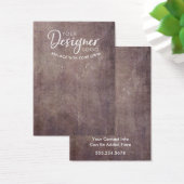 Ihre Logo-Rustikal-Grunge-Holerkarte (Schreibtisch)