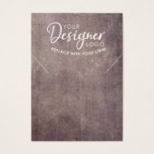 Ihre Logo-Rustikale Grunge-Kette-Holerkarte (Vorderseite)