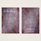 Ihre Logo-Rustikale Himbeere-Halterungen-Karte (Vorne & Hinten)