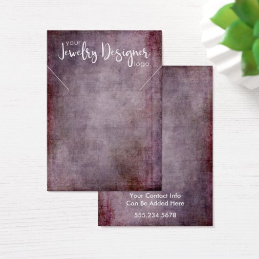 Ihre Logo-Rustikale Himbeere-Halterungen-Karte (Schreibtisch)