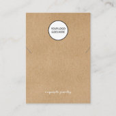 Ihre Logo-Rustikale Schmuckkarte Visitenkarte (Vorderseite)