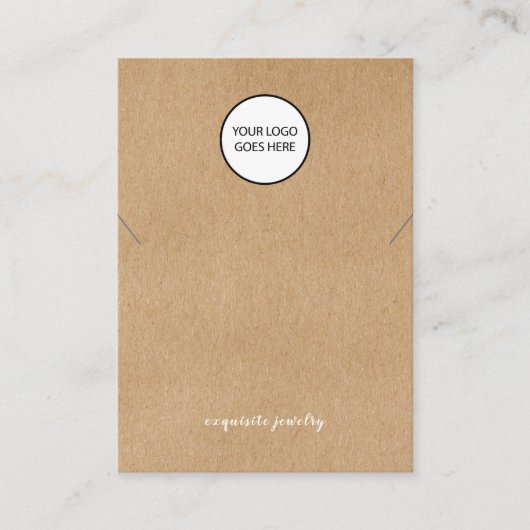 Ihre Logo-Rustikale Schmuckkarte Visitenkarte (Vorderseite)