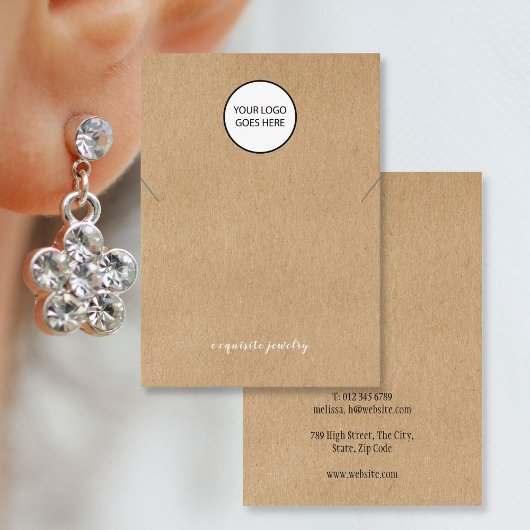 Ihre Logo-Rustikale Schmuckkarte Visitenkarte