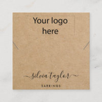 Ihre Logo-Schmuck-Kette Ohrring-Display-Karte