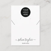 Ihre Logo-Schmuck-Kette Ohrring-Display-Karte Visitenkarte (Vorderseite)