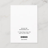 Ihre Logo-Schmuck-Kette Ohrring-Display-Karte Visitenkarte (Rückseite)