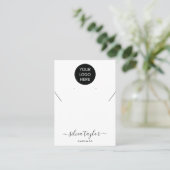 Ihre Logo-Schmuck-Kette Ohrring-Display-Karte Visitenkarte (Stehend Vorderseite)