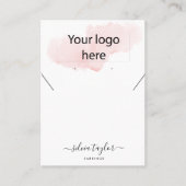 Ihre Logo-Schmuck-Kette Ohrring-Display-Karte Visitenkarte (Vorderseite)