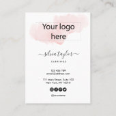 Ihre Logo-Schmuck-Kette Ohrring-Display-Karte Visitenkarte (Rückseite)