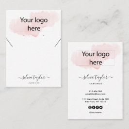 Ihre Logo-Schmuck-Kette Ohrring-Display-Karte Visitenkarte