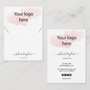 Ihre Logo-Schmuck-Kette Ohrring-Display-Karte Visitenkarte