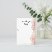 Ihre Logo-Schmuck-Kette Ohrring-Display-Karte Visitenkarte (Stehend Vorderseite)