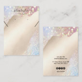 Ihre Logo-Schmuck-Kette Ohrring-Display-Karte Visitenkarte (Vorne/Hinten)