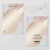 Ihre Logo-Schmuck-Kette Ohrring-Display-Karte Visitenkarte (Vorne/Hinten)