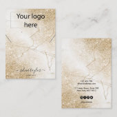 Ihre Logo-Schmuck-Kette Ohrring-Display-Karte Visitenkarte (Vorne/Hinten)