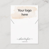 Ihre Logo-Schmuck-Kette Ohrring-Display-Karte Visitenkarte (Vorderseite)