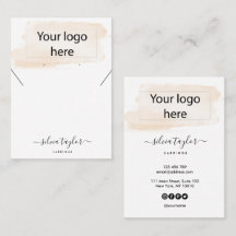 Ihre Logo-Schmuck-Kette Ohrring-Display-Karte