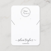 Ihre Logo-Schmuck-Kette Ohrring-Display-Karte Visitenkarte (Vorderseite)