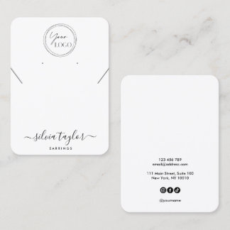 Ihre Logo-Schmuck-Kette Ohrring-Display-Karte Visitenkarte
