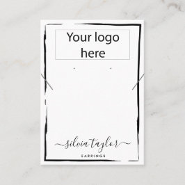Ihre Logo-Schmuck-Kette Ohrring-Display-Karte Visitenkarte