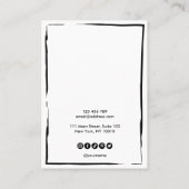 Ihre Logo-Schmuck-Kette Ohrring-Display-Karte Visitenkarte (Rückseite)