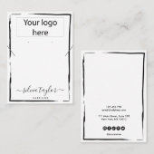 Ihre Logo-Schmuck-Kette Ohrring-Display-Karte Visitenkarte (Vorne/Hinten)