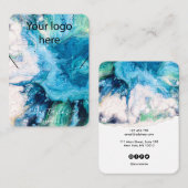 Ihre Logo-Schmuck-Kette Ohrring-Display-Karte Visitenkarte (Vorne/Hinten)