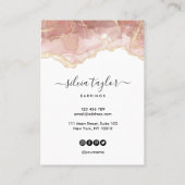 Ihre Logo-Schmuck-Kette Ohrring-Display-Karte Visitenkarte (Rückseite)