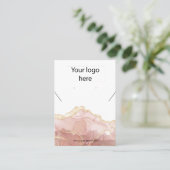 Ihre Logo-Schmuck-Kette Ohrring-Display-Karte Visitenkarte (Stehend Vorderseite)