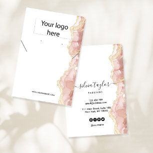 Ihre Logo-Schmuck-Kette Ohrring-Display-Karte Visitenkarte