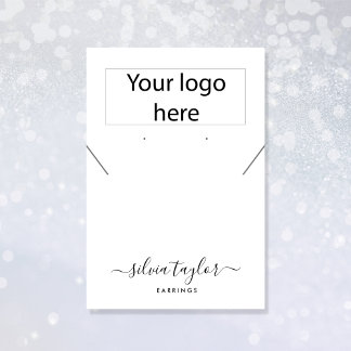 Ihre Logo-Schmuck-Kette Ohrring-Display-Karte Visitenkarte