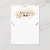 Ihre Logo-Schmuck-Kette Ohrring-Display-Karte Visitenkarte (Vorderseite)