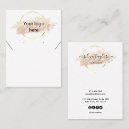 Ihre Logo-Schmuck-Kette Ohrring-Display-Karte Visitenkarte
